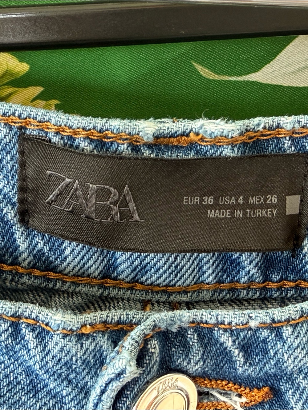 Zara Light Blue High-Waist Wide Leg Jeans. Worn once. - Picture 3 of 3